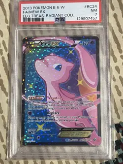 Pokemon 2013 B & W FA/MEW EX Legacy Radiant Collection #RC24 NM 7 - Image 1