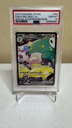 2025 Pokemon Journey Together JTG - Iono’s Bellibolt EX SIR 183/159 PSA 10 - Image 1
