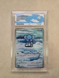 Pokemon TCG - Cubchoo - Black Bolt - 109/086 - Illustration Rare - ACE Grade 9 - Image 1