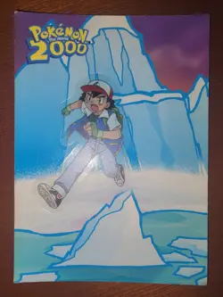 2000 Topps Pokemon Movie Sticker Ash And Slow King Used - Image 5