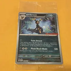 Pokemon Umbreon 130/197 Obsidian Flames GameStop Promo Stamped Regular 110 HP - Image 1
