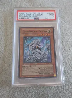 Yu-Gi-Oh: Divine Dragon Excelion SOI-EN033 1st Edition PSA 9 - Image 1