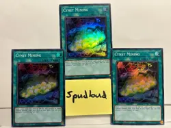 x3 Cynet Mining Super Rare 3x RA03-EN067 NM 1st Edition Yu-Gi-Oh! - Image 1