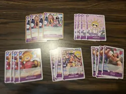 One Piece Card OP13 Carrying On His Will Complete 4x Common/Uncommon Playset TCG - Image 4