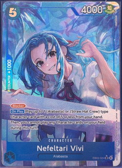 Nefeltari Vivi SR Alt Art EB03-024 Heroines Edition One Piece TCG English NM - Image 1
