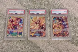 One Piece TCG Luffy OP13-118 Ace OP13-119 Sabo OP13-120 SEC SEQUENTIAL PSA 10s - Image 1
