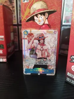 Ace SEC Parallel OP13-119 Japanese One Piece Card Game Carrying on His Will NM - Image 2