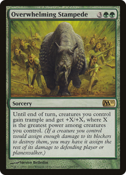 Overwhelming Stampede #189 (Foil) (MP) Magic 2011 M11 Magic MTG - Image 1