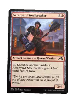 New: MTG Scrapyard Steelbreaker Kamigawa: Neon Dynasty 160 Regular Common - Image 1