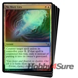 Foil No More Lies X4 M/NM Magic: The Gathering MTG Murders At Karlov Manor - Image 1