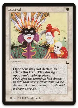 Festival (LP) The Dark DRK Magic MTG - Image 1