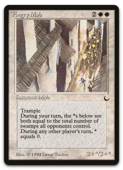 Angry Mob (LP) The Dark DRK Magic MTG - Image 1