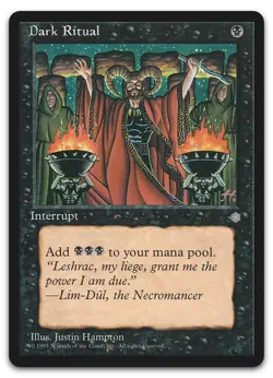 Dark Ritual #8 (LP) Ice Age ICE Magic MTG - Image 1