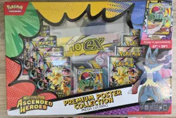 Pokemon TCG Ascended Heroes Premium Poster Collection Mega Lucario (Damaged Box) - Image 1