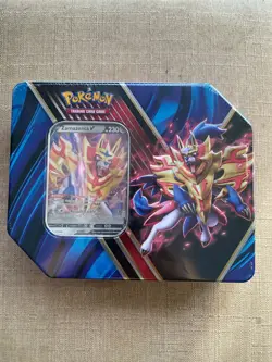 Pokemon TCG Galar Legend Zamazenta V Tin 2020 Thin w/ 5 Packs New Sealed - Image 1