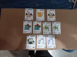 1998 KFC Pokemon Mini Cards Set Lot Of 10 Charizard X2 Pikachu Ivysaur Scyther - Image 1