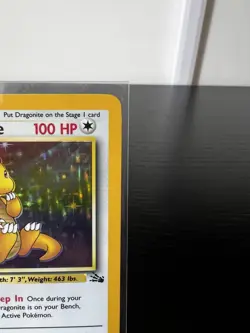 Pokemon TCG Dragonite - 4/62 Fossil Unlimited Holo RARE - Image 3