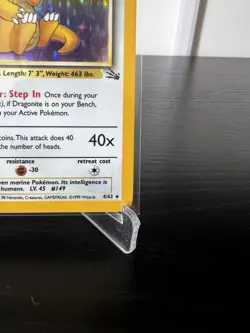 Pokemon TCG Dragonite - 4/62 Fossil Unlimited Holo RARE - Image 5