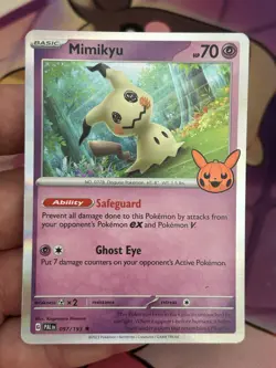 Pokemon Mimikyu 097/193 Trick or Trade Halloween Booster 2023 Holo NM - Image 1