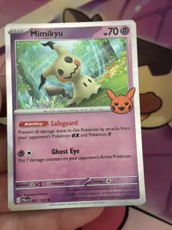 Pokemon Mimikyu 097/193 Trick or Trade Halloween Booster 2023 Holo NM - Image 1