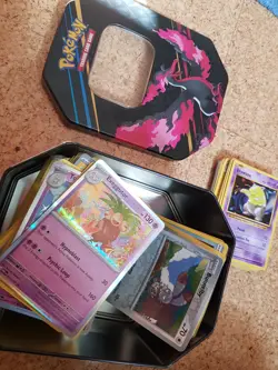 Pokemon TCG Tin with Mixed Card Bundle Inc Holo Cards - Image 3