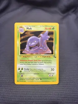 Muk - 13/62 - Fossil - Holo Rare - Unlimited - Pokemon TCG WOTC - LP - Image 1