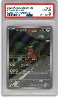 2025 Pokemon Kangaskhan Illustration Rare 204/182 Sv10: Destined Rivals PSA 10 - Image 1