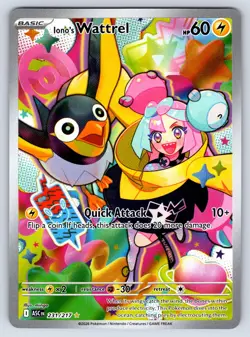 Iono's Wattrel 231/217 Illustration Rare ME: Ascended Heroes Pokemon NM - Image 1