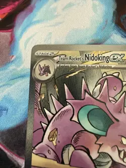 Pokemon TGC Team Rocket's Nidoking EX 233/182 SIR Destined Rivals 2025 - Image 2