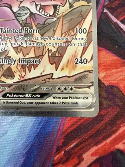 Pokemon TGC Team Rocket's Nidoking EX 233/182 SIR Destined Rivals 2025 - Image 4