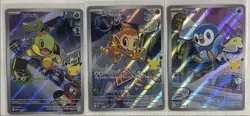 Chimchar, Piplup, Turtwig Pokemon 30th Anniversary First Partner Set of 3 Promo - Image 1