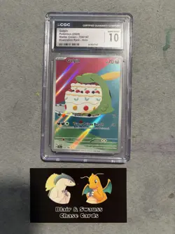 Gulpin, Pokemon CGC Gem Mint 10, Stellar Crown, Illustration Rare, 154/142 - Image 1