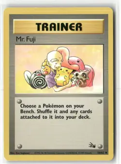 Pokemon Mr. Fuji 58/62 Unlimited Fossil Uncommon - Image 1