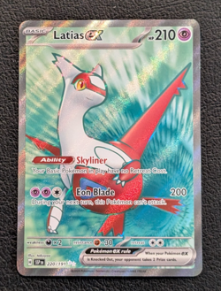 2024 Pokemon SV08: Surging Sparks Ultra Rare ex Latias #220/191 MINT - Image 1