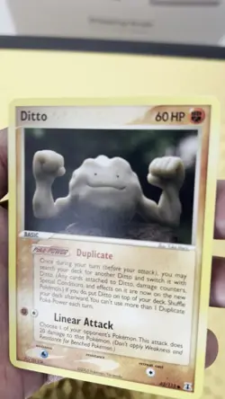 Pokemon Card Ditto (Geodude) 62/113 Regular Delta Species NM - Image 2