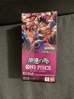 BANDAI One Piece Card Game Fist of God Speed (OP-11) Booster Box - 24 Packs - Image 1