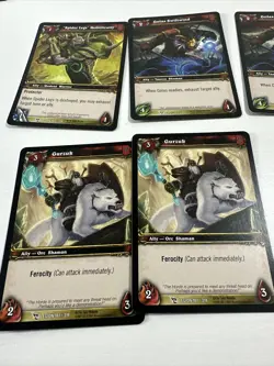 World of Warcraft Trading Card Game Lot Most Double 56 Cards - Image 3