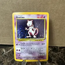 Pokemon Mewtwo Holo Rare TCG Card 10/102 - Image 1