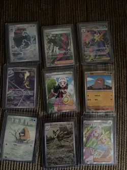 Pokemon 9 Card Lot Support Trainer’s Full Art, Ir, Holo - Image 1