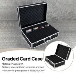 Graded Card Storage Box PSA Slab Holder Waterproof Carrying Case Slotted - Image 1