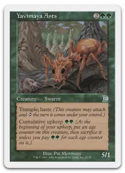 Yavimaya Ants #32 (NM) Deckmasters Garfield vs Finkel DKM Magic MTG - Image 1