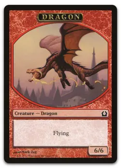 Dragon Token #5 (NM) Return to Ravnica RTR Magic MTG - Image 1