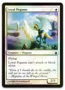 Loyal Pegasus #19 (Foil) (NM) Born of the Gods BNG Magic MTG - Image 1