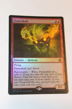 MTG Flameskull Foil x1-Adventures Forgotten Realms-Pack Fresh - Image 1