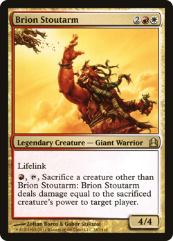 Brion Stoutarm #187 (MP) Commander CMD Magic MTG - Image 1