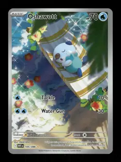Pokemon Oshawott Illustration Rare SV: White Flare 105/086 NM - Image 1