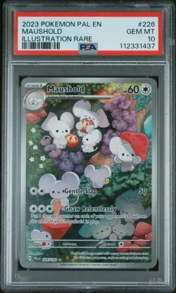 2023 POKEMON PAL EN-PALDEA EVOLVED ILLUSTRATION RARE #226 MAUSHOLD PSA 10 - Image 1