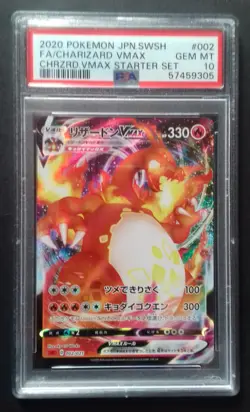POKEMON F/A Charizard Vmax SC 002/021 - Starter Set PSA 10 Gem MT Neuve - Image 1