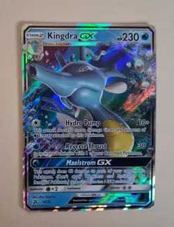 Pokemon TCG Kingdra GX 18/70 Dragon Majesty Rare Holo - NM/M - Pack Fresh - Image 1