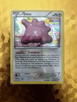 Pokemon TCG Holo Ditto 108/149 (Boundaries Crossed) NM+ - Image 1